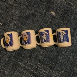 4 small coffee cups - When It Rains It Pours